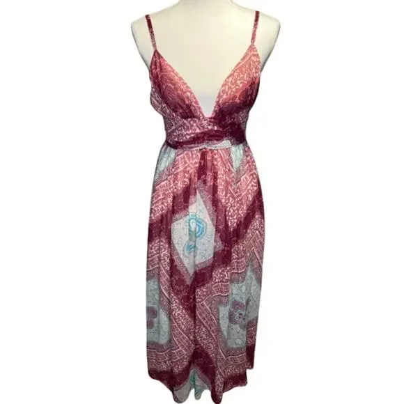 moda international silk dress Vintage Green Satin Strapless Gown,